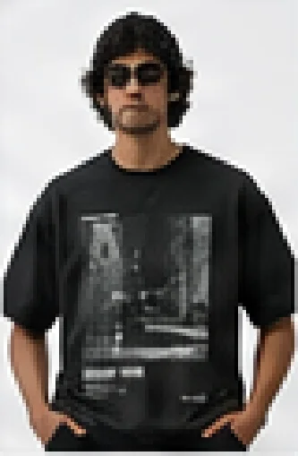 AFTER HOURS TEE — worn on model, front