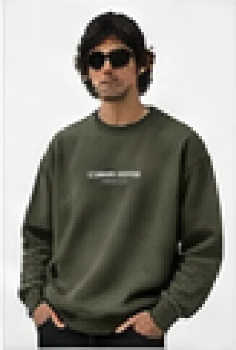 ARCHIVE CREW — worn on model, front