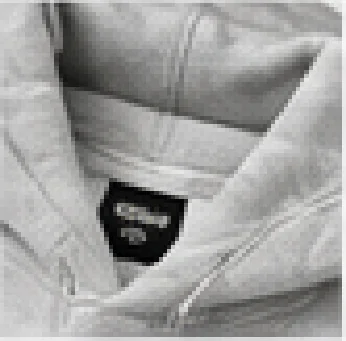 ERROR HOODIE — neck label close-up