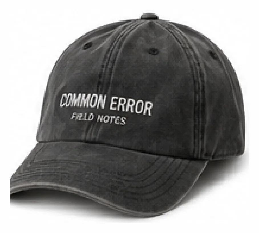 FIELD CAP — front view, photographed flat