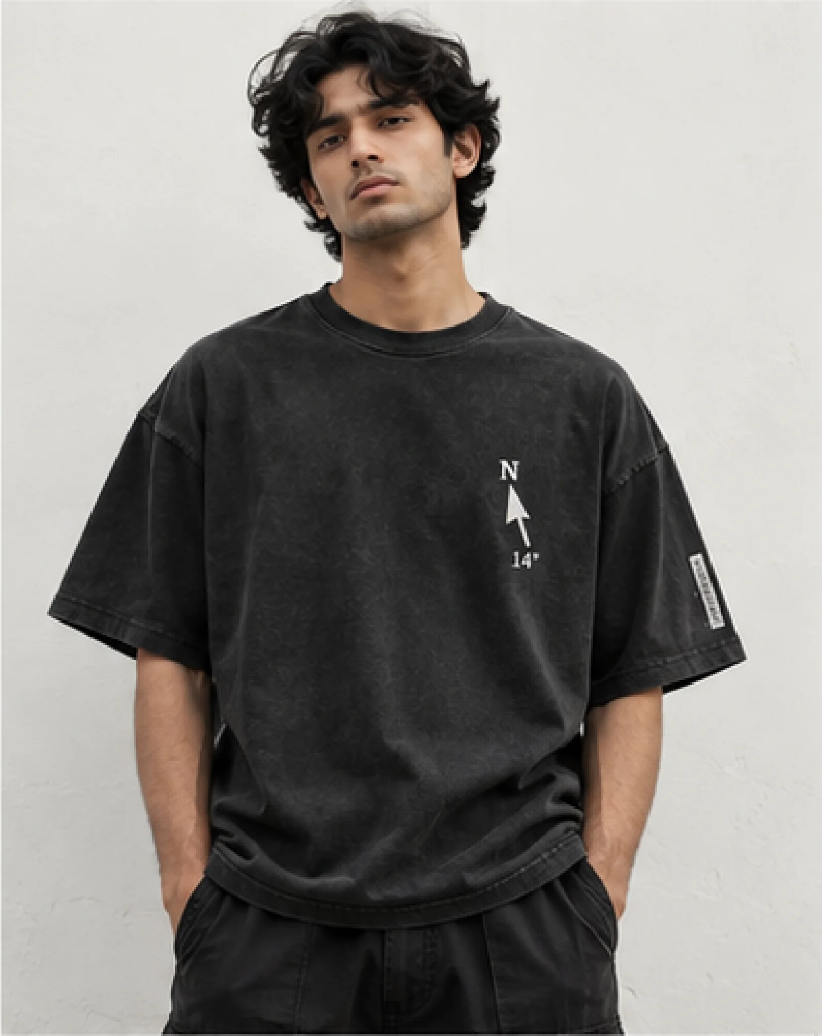 WRONG TURN TEE — worn on model, front