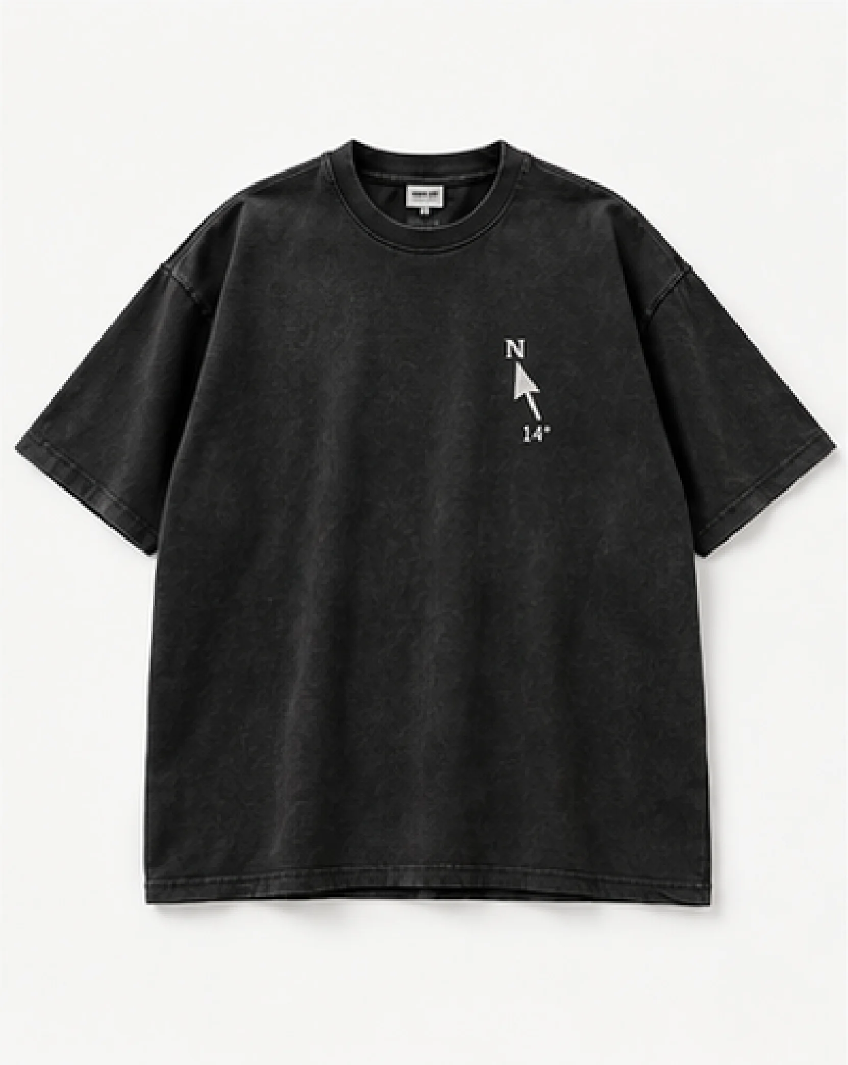 WRONG TURN TEE — front view, photographed flat